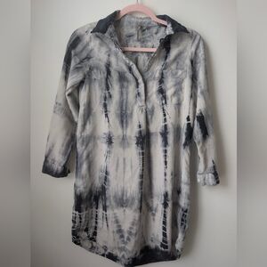 Mono B Tie-Dye Long Sleeve Tunic Size Small